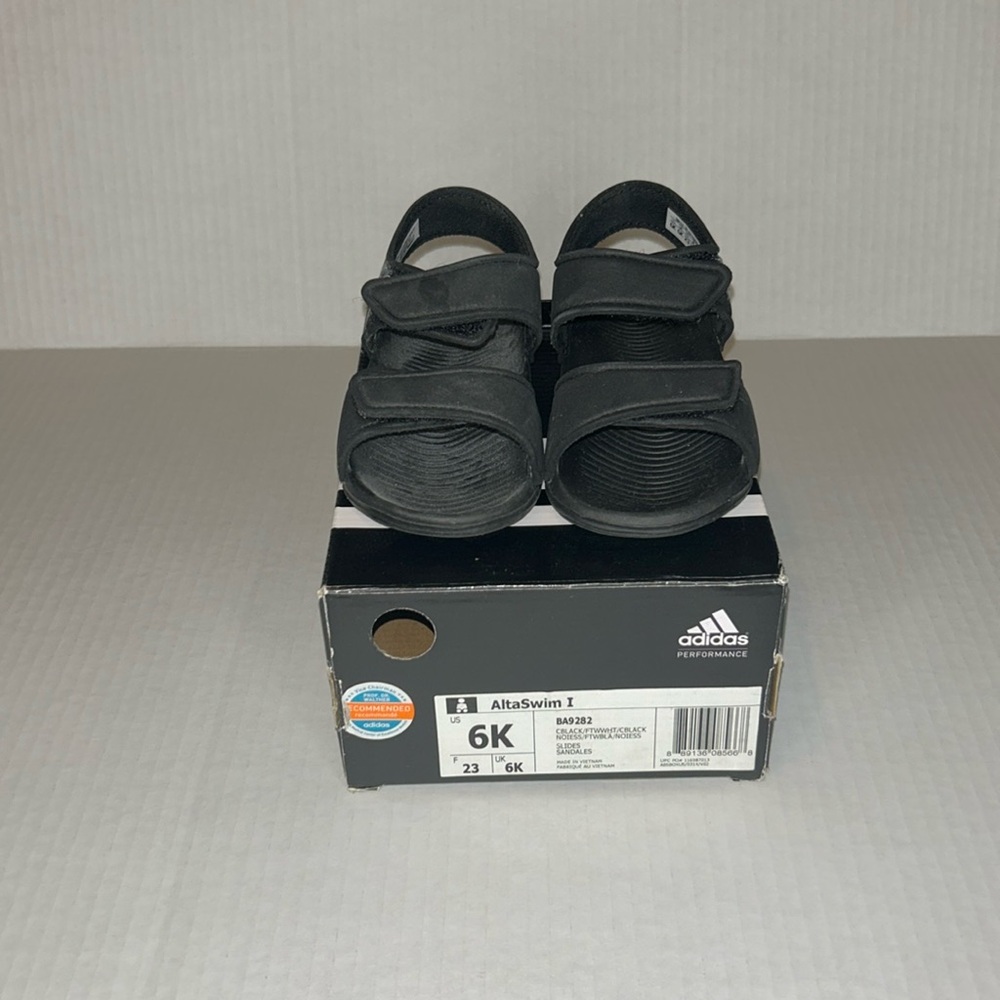 Adidas Toddler swim sandals black